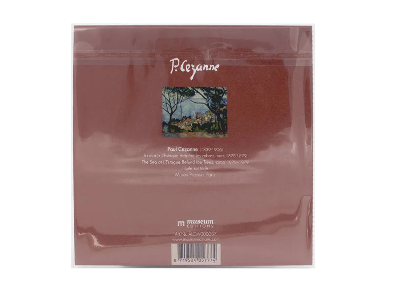 Lens Cloth - Paul Cézanne, The sea at l'Estaque behind the trees