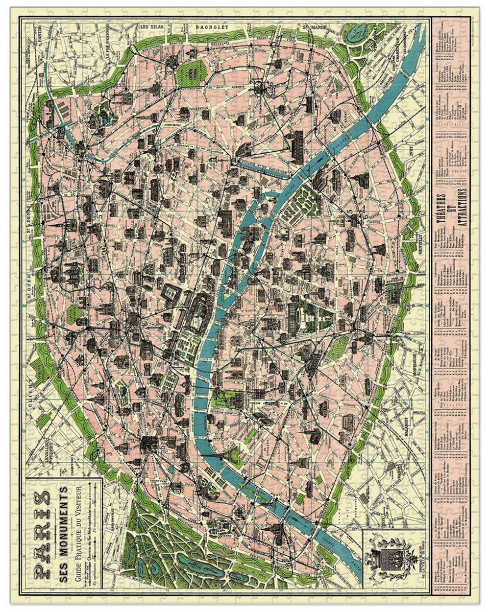 Jigsaw Puzzle - Map of Paris