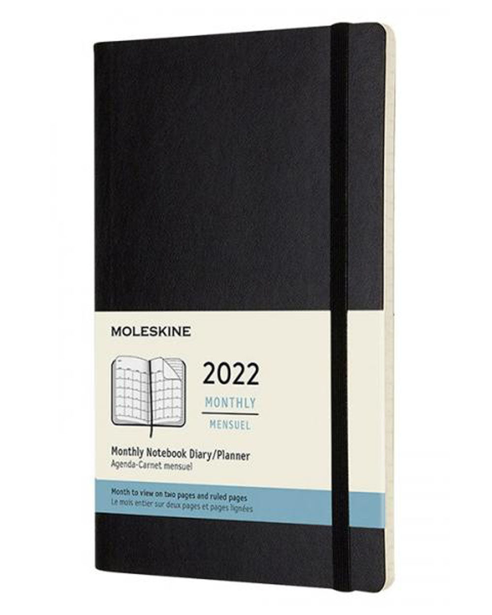 Monthly - Large - Black - Soft Cover