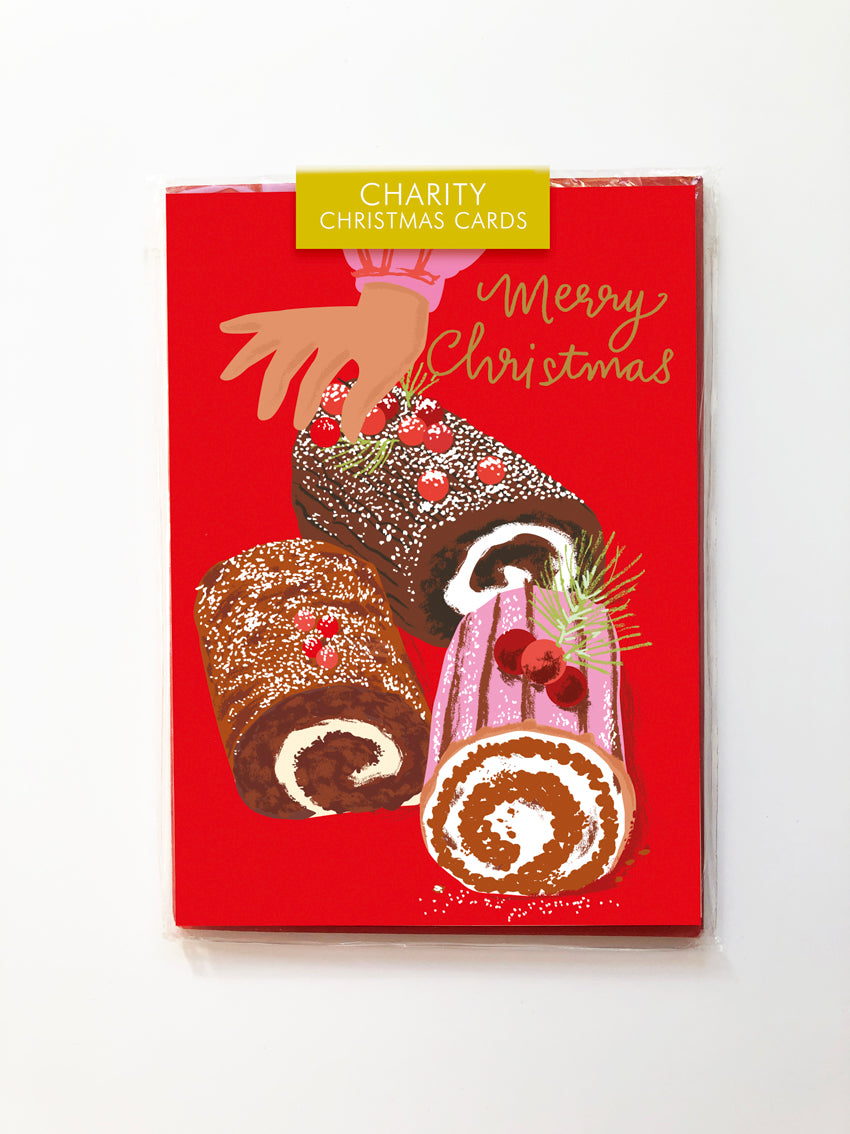 Pack of 5 Cards - Yule Logs