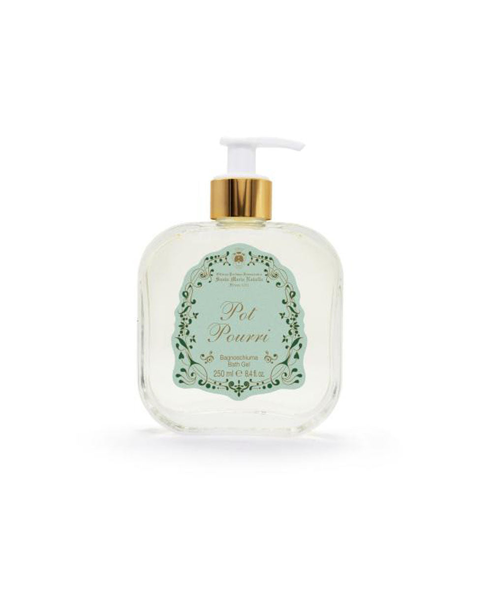 Pot Pourri - Bath & Shower Gel - Glass Pump Bottle