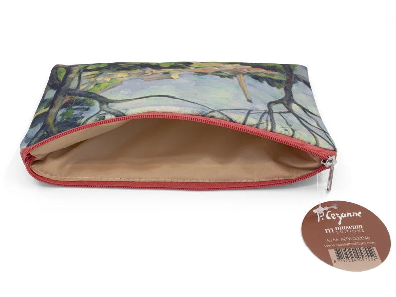 Pouch - NL - Paul Cézanne, The sea at l'Estaque behind the trees