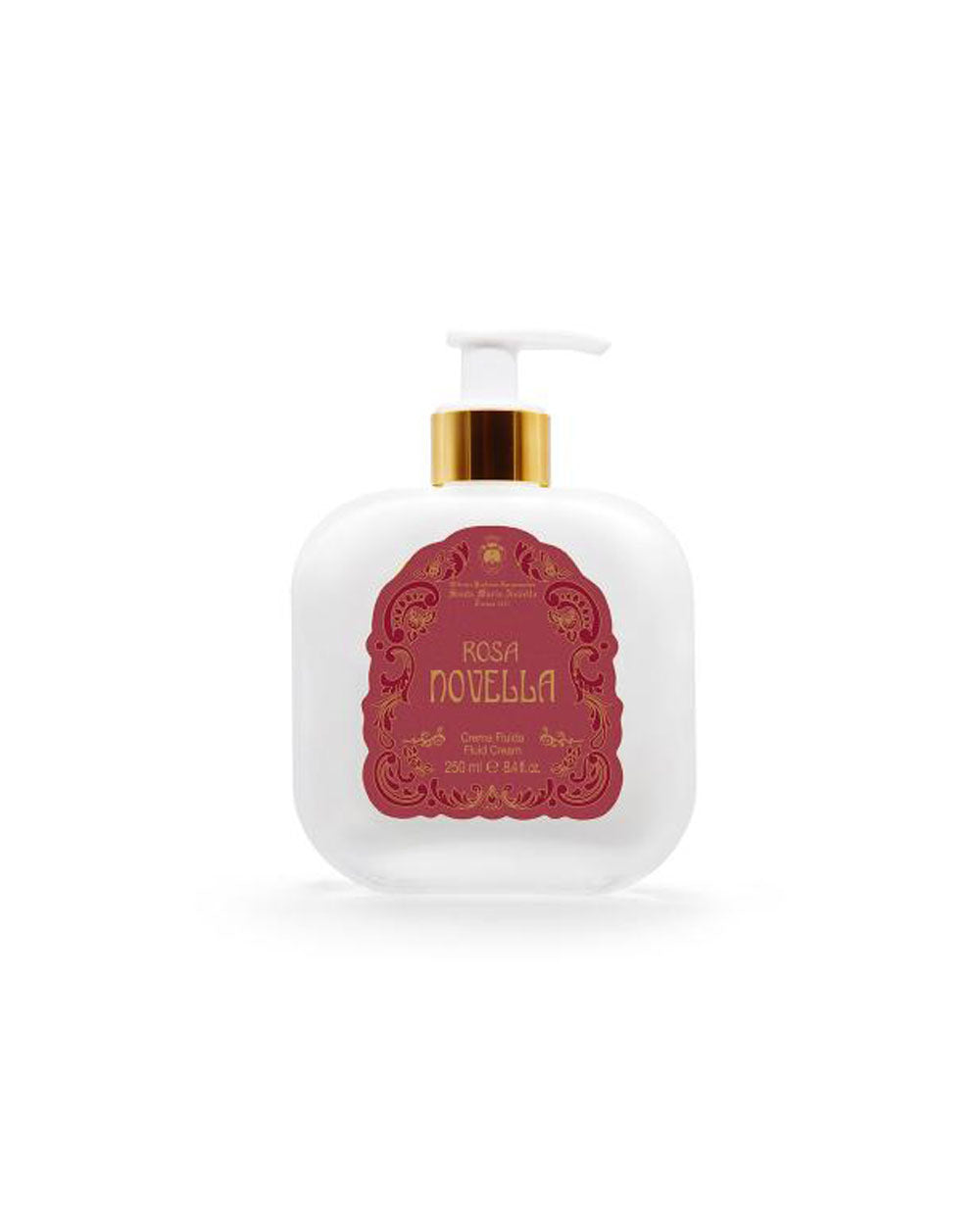 Rosa Novella - Fluid Body Cream - Glass Pump Bottle