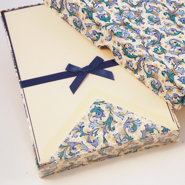 Writing Set - Blue Florentine