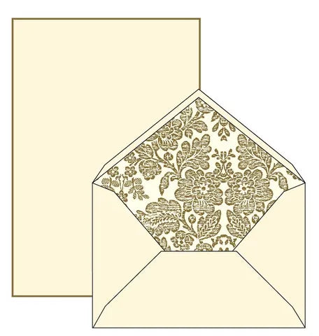 Writing Set - R - Gold Baroque