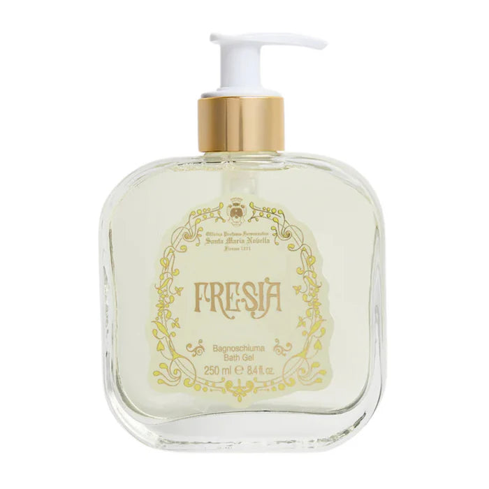 1221 Freesia - Bath & Shower Gel - Glass Pump Bottle