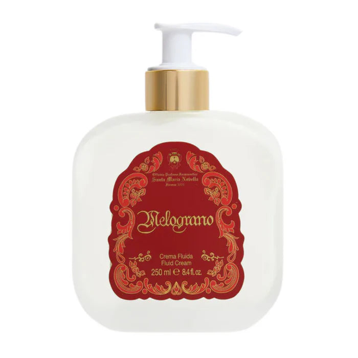 1221 Melograno - Fluid Body Cream - Glass Pump Bottle