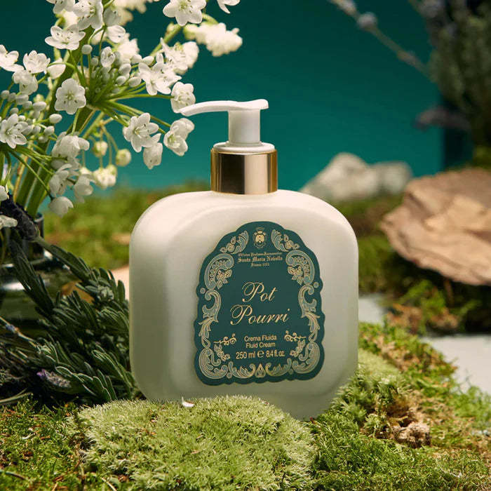 1221 Pot Pourri - Fluid Body Cream - Glass Pump Bottle