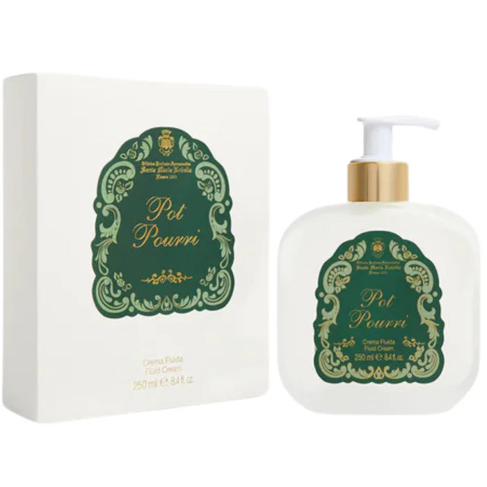 1221 Pot Pourri - Fluid Body Cream - Glass Pump Bottle