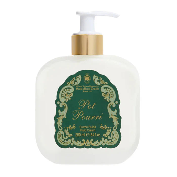 1221 Pot Pourri - Fluid Body Cream - Glass Pump Bottle