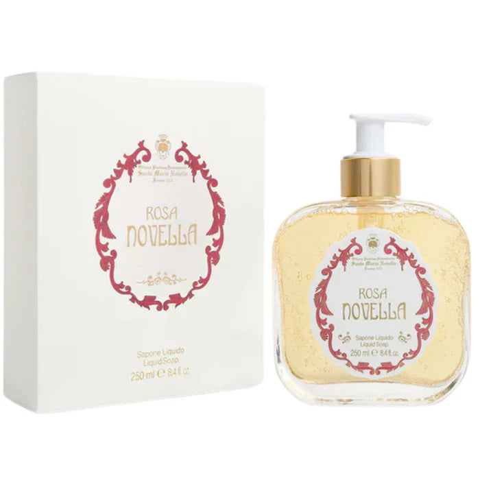 1221 Rosa Novella - Liquid Soap - Glass Pump Bottle