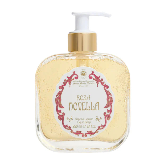 1221 Rosa Novella - Liquid Soap - Glass Pump Bottle
