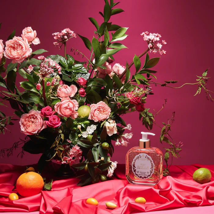 1221 Rosa Novella - Liquid Soap - Glass Pump Bottle