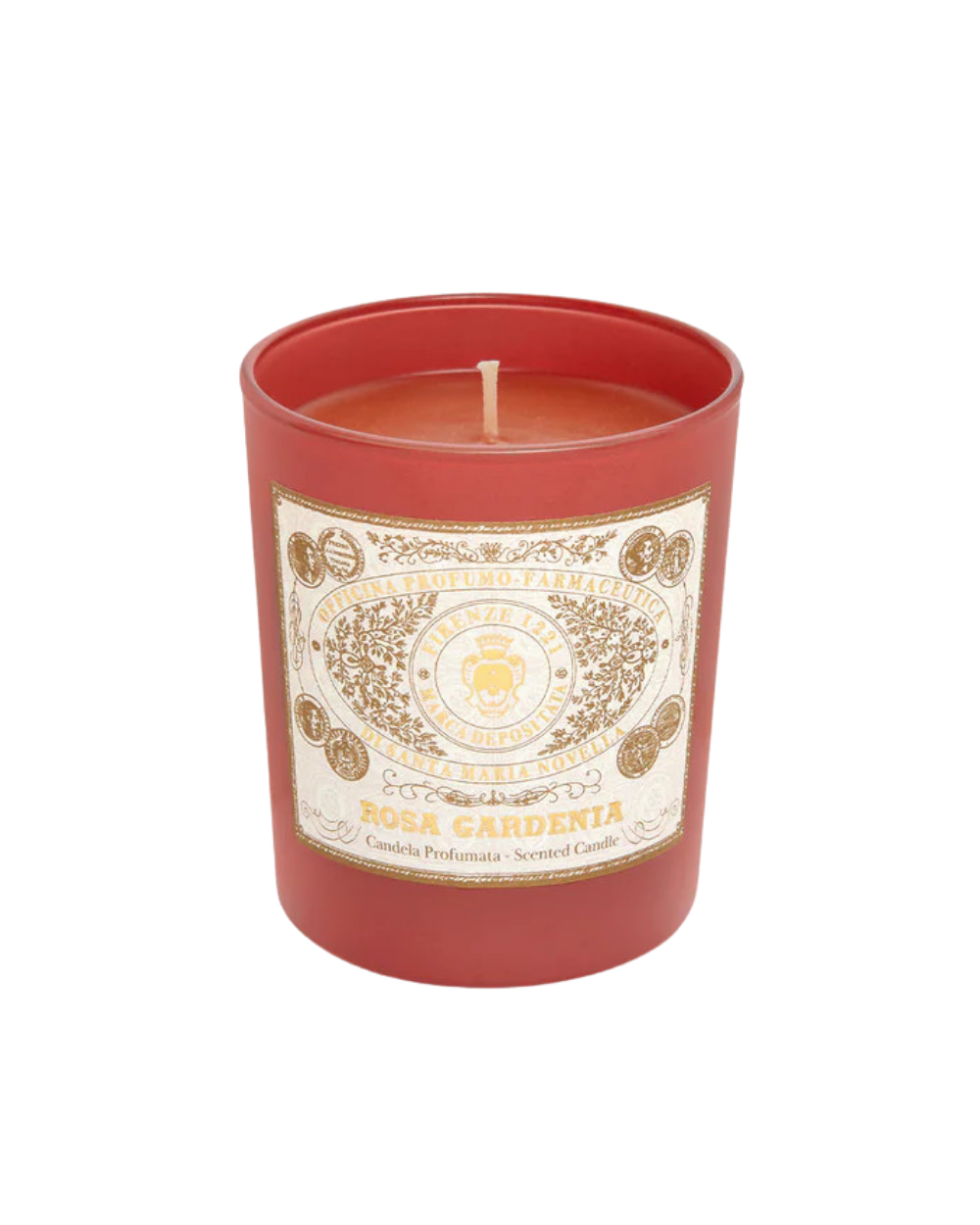 Rosa Gardenia Scented Glass Candle