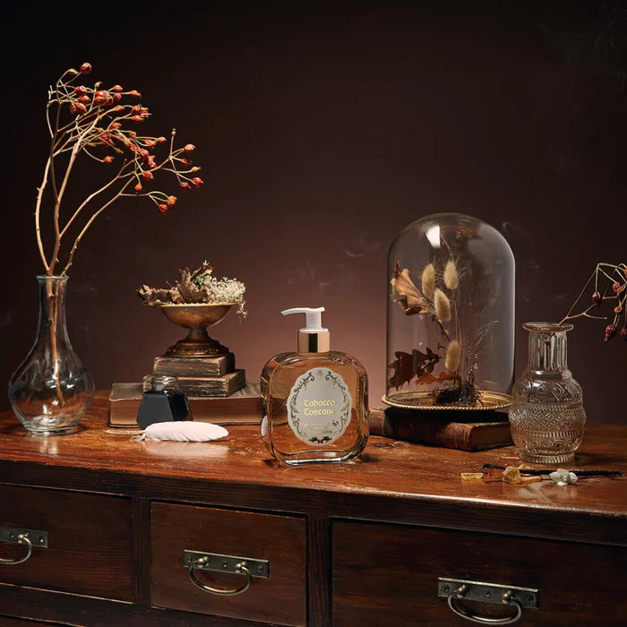 1221 Tobacco Toscano - Liquid Soap - Glass Pump Bottle