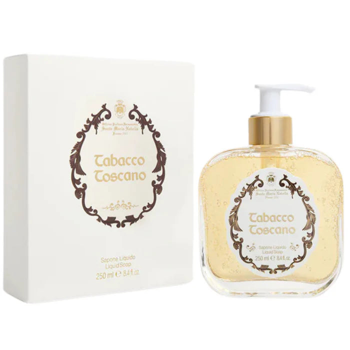 1221 Tobacco Toscano - Liquid Soap - Glass Pump Bottle