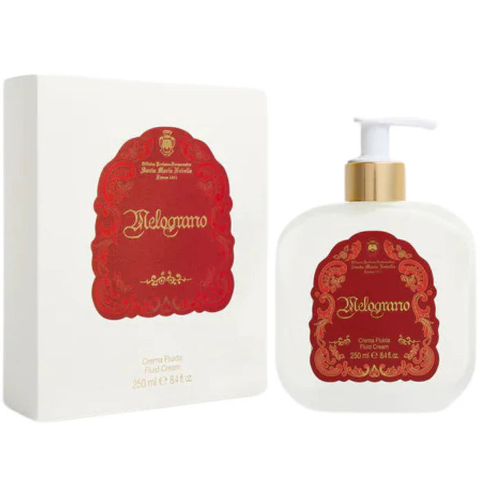 1221 Melograno - Fluid Body Cream - Glass Pump Bottle