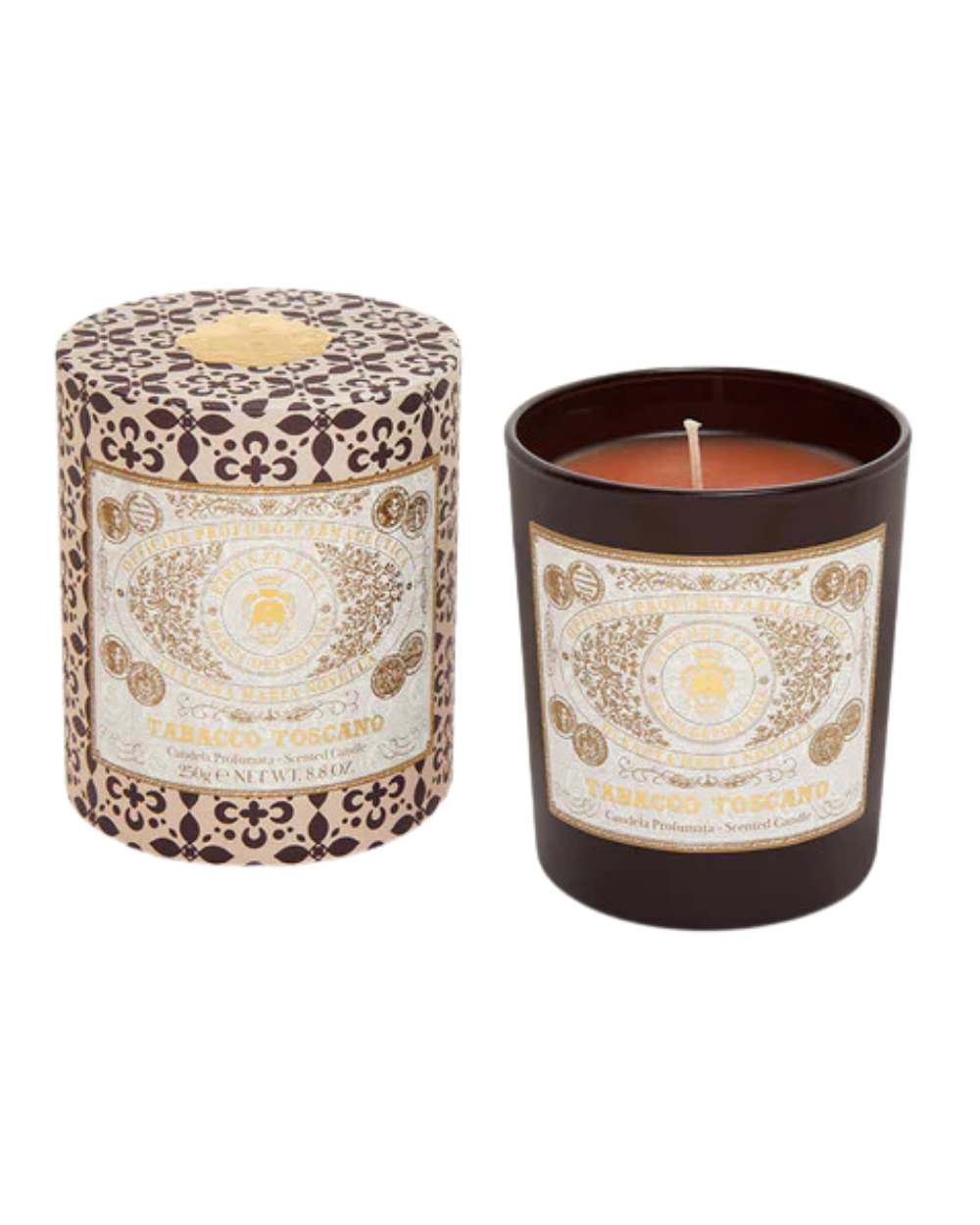 Tobacco Toscano Scented Glass Candle