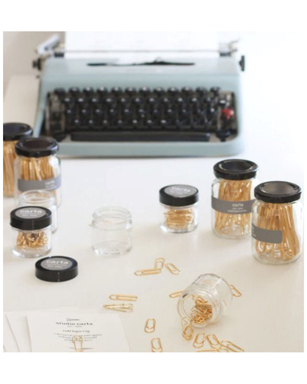 Gold Paper Clips - Small (jar of 30)