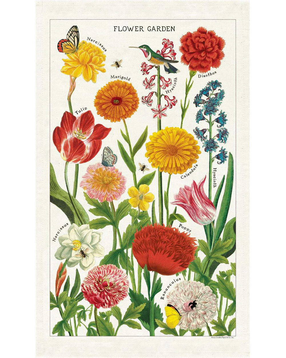 Tea Towel - Flower Garden