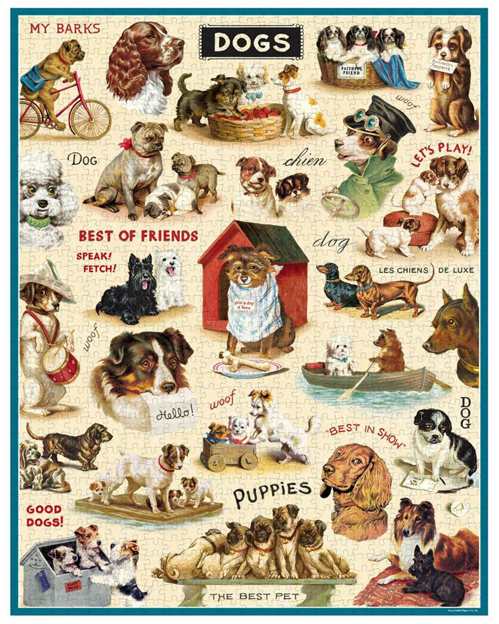 Jigsaw Puzzle - Vintage Dogs 2