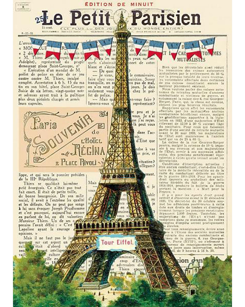 Wrap - Vintage Eiffel Tower