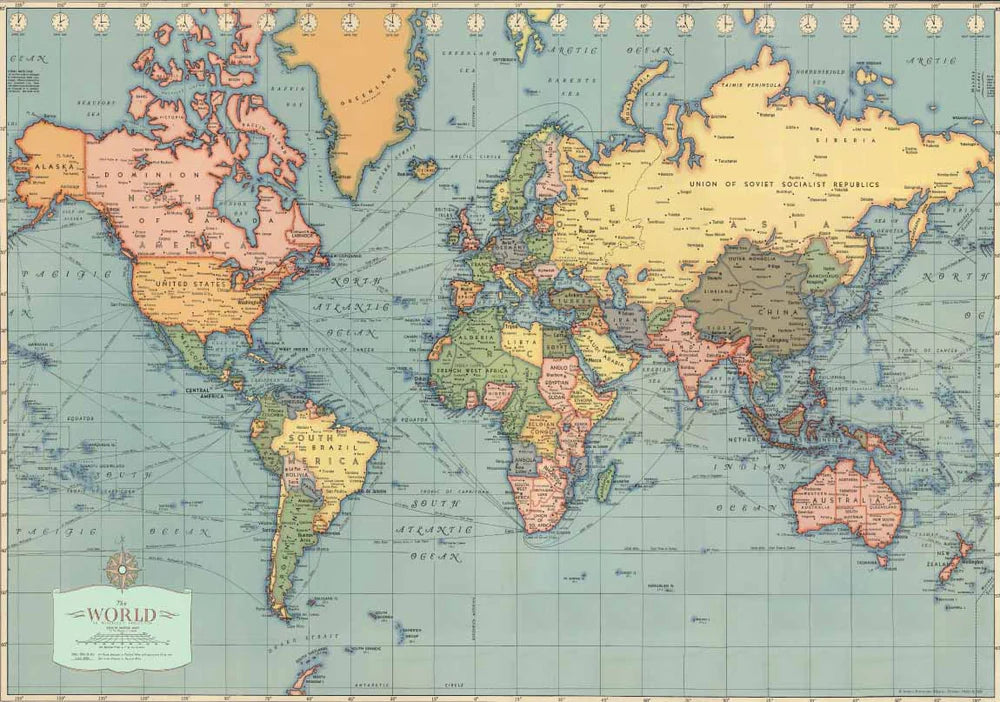 Poster - Modern World Map