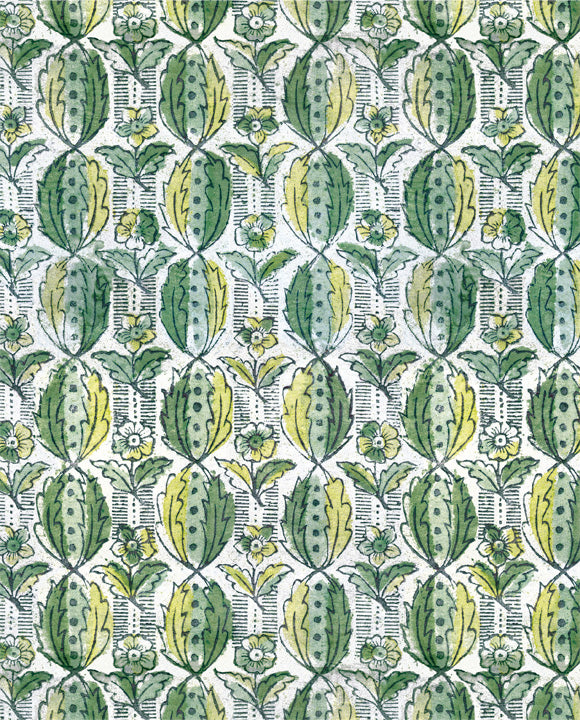 Wrap - Remondini Green Leaves and Flowers