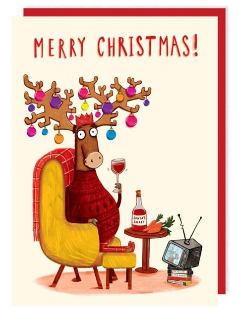 Christmas Card - CR - Merry Reindeer