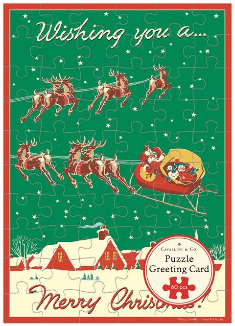 Christmas Puzzle Card - Reindeer