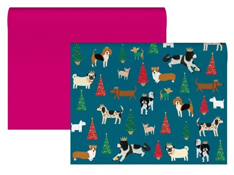 Christmas Wrap - Shaggy Dogs (double sided)
