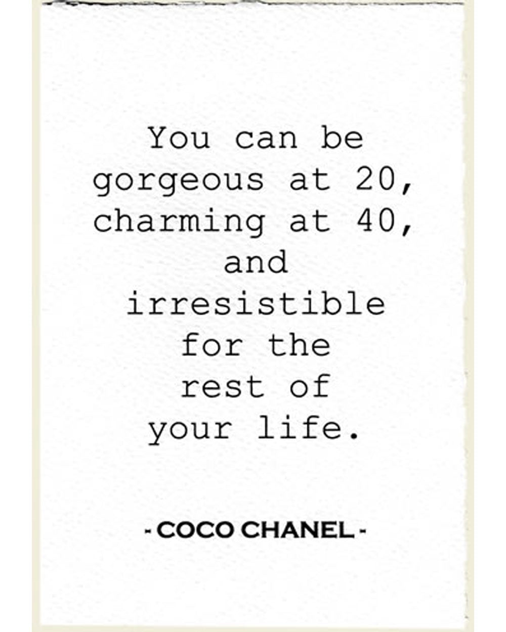 Card - Coco Chanel
