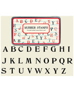 Rubber Stamps - Alphabet - Upper Case