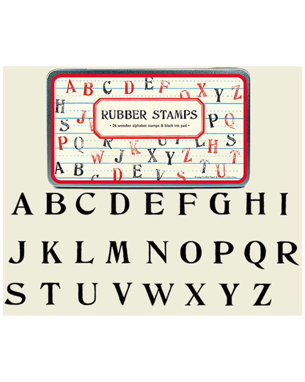 Rubber Stamps - Alphabet - Upper Case